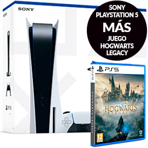 Consola Ps5 lector + videojuego Hogwarts Legacy + 30 euros de descuento por 589,99€