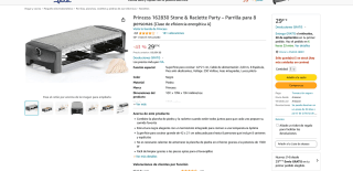 Parrilla 8 personas princess por solo 29,97€