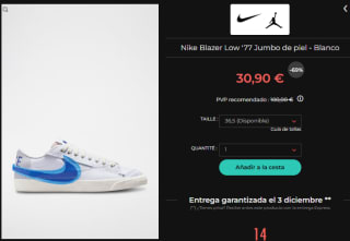 Hasta 70% + 10€ extra descuento en calzado Nike. Precios desde solo 22,90€