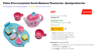 Fisher-Price Leerplezier Goede Manieren Theeservies voor €15,99 bij Bol.com
