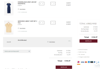 15% extra korting op sale bij aankoop van 2 items bij Sissy Boy