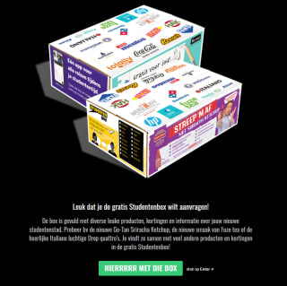 Gratis studentenbox voor studenten HBO of Universitair Onderwijs