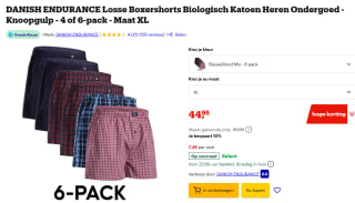 DANISH ENDURANCE Gewoven Boxershorts 6-pack voor €44,95 bij Bol