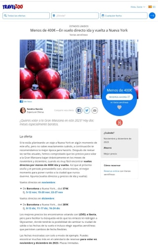 Vuelos a Nueva York por menos de 400€ ida/vuelta.