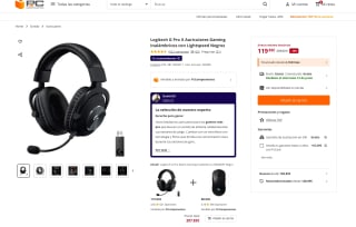 Auriculares Logitech G Pro X a tan solo 119,83€