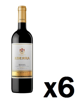 6 Botellas de Ederra Reserva 2018 por 36.8€