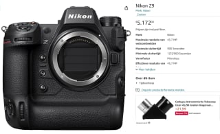 Nikon Z9 Zwart voor €5.172 bij Amazon