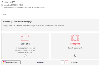 2e kaartje halve prijs voor Pretty Woman of Disney’s AIDA bij Stage entertainment