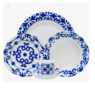 Tech Vajilla de porcelana de 6 servicios 30 piezas, con un diseño elegante para su mesa. Bengoa gourmet Tools por 19.43€