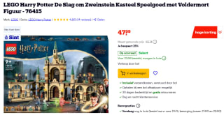 LEGO Harry Potter - De Slag om Zweinstein voor €47,99 bij Bol