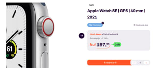 Apple Watch SE ( 2021 ) GPS 40 mm voor €197,95 bij iBood