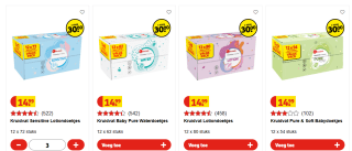Kruidvat grootverpakking babydoekjes 3 voor €28