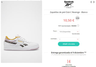 Zapatillas Reebok desde tan solo 7,90€