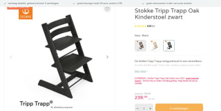 Stokke TripTrap met “gratis” babyset voor €239 bij Prénatal