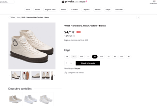 VANS Sneakers Altas Crockett Blanco por solo 24,99€