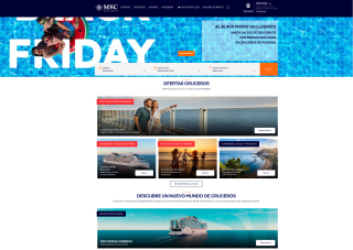 Código Descuento 30% Black Friday Cruceros y bebidas incluidas 7 Días Todo Incluido desde 299€ en MSC