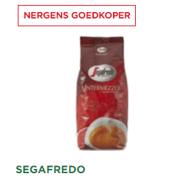 SEGAFREDO Espresso intermezzo bonen 1 KG 1+1 gratis bij de Plus