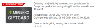 DeepCool PQ750M - Voeding + €10 giftcard voor €79,99 bij Megekko