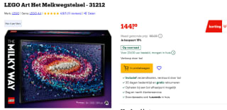 LEGO Art het melkwegstelsel (31212) voor €144,99 bij Bol