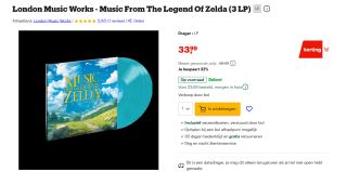 London Music Works - Music From The Legend Of Zelda (3 LP) voor €33,99 bij Bol