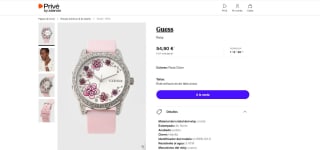 Reloj floral marca Guess por tan sólo 54,90€