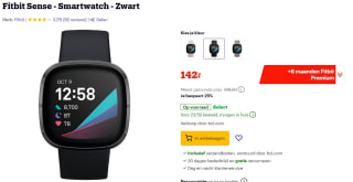 Fitbit Sense - Smartwatch - Zwart voor €142 bij Bol.com