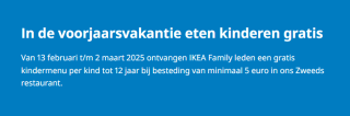 Kinderen eten gratis bij besteding vanaf €5 in het IKEA restaurant