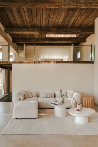 Sofá modular de 3 piezas con puff Fogler por 662,96€