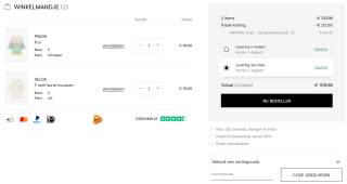 €20 korting vanaf €120 bij CKS Fashion