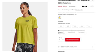 Tot 50% korting tijdens de Under Armour sale