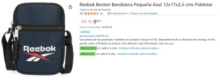 Bandolera Reebok Boston 17cm por 9€