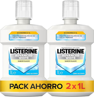 Listerine Advanced White Sabor Suave (2 x 1 L) por 7,68€