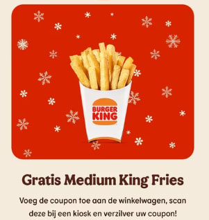 Gratis Medium King Fries bij Burger King