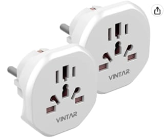 Pack x2 enchufes adaptador para viajes por solo 11.20€