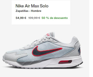 Zapatillas de Hombre Nike Air Max Solo por 54.99€