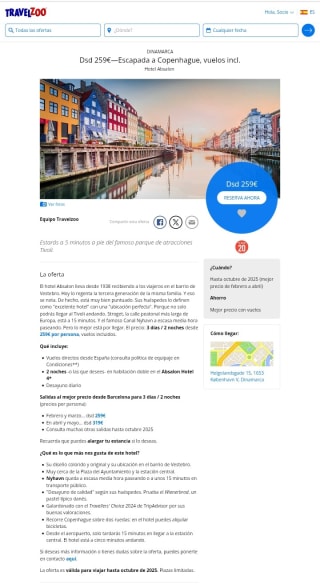 Copenhague 3 días con Vuelos desde 259€ por persona.