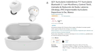 Auriculares Bluetooth QCY T17 TWS por 16.99€
