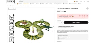 Circuito de carreras dinosaurio por10€