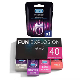 Durex Lote Fun Pack 40 Preservativos + Anillo Vibrador por 28,01€