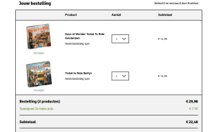 2 Ticket to Ride stedenspellen voor €22,25 bij kruidvat