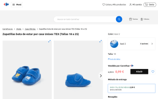 Zapatillas Bota de Estar por Casa Unisex TEX por 0,99€