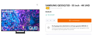 SAMSUNG QE55Q73D - 55 inch - 4K UHD voor €628 bij Artelectronics