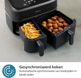 PHILIPS 3000 Series Dual Basket Airfryer Zwart voor €153 bij Amazon