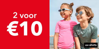2 UV zwemshirts voor €10 bij Scapino