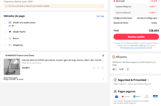 Patinete eléctrico N7PRO para adulto por solo 128,60€