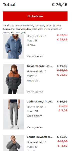 Tot 80% korting + 15% extra tijdens de Pre-Black Friday bij Mango Outlet