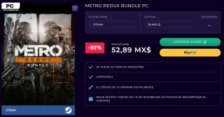 Metro Redux Bundle PC por $53 | CDKeys