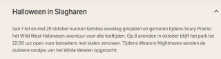 Tickets voor Halloween in Slagharen voor €17,50 bij Leukstetickets