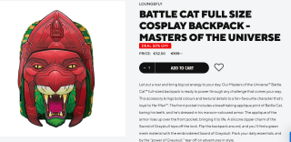 Loungefly Motu Battle Cat cosplay-rugzak voor €52,50 bij Funko Europe