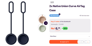 Native Union curve AirTag case Set van 2 bij iBood voor €6,95